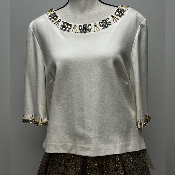 Eliza J Midi Bronze A-Line Skirt with Pockets - Picture 11 of 12